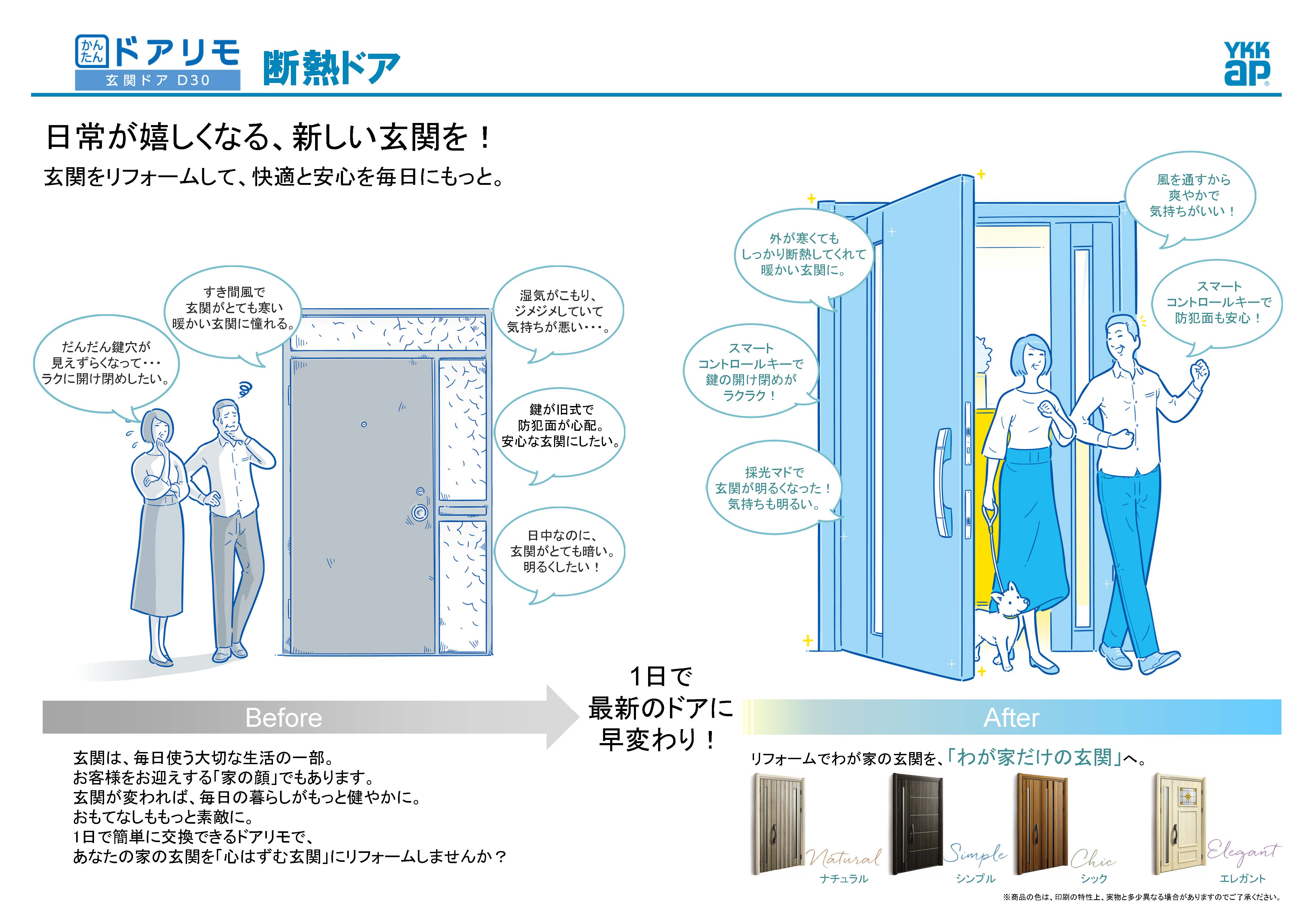 かんたんドアリモ（断熱ドア）